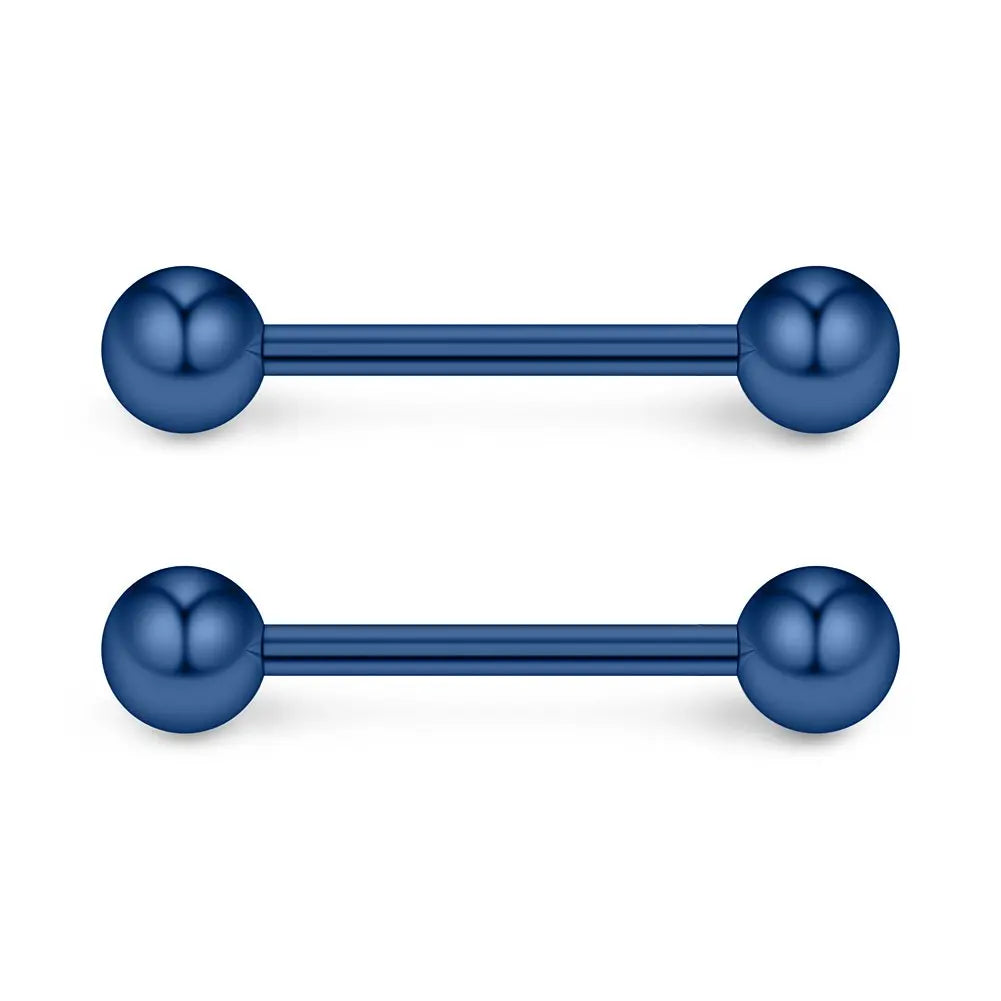 2 Pieces 14G 16mm Night Glow Flexible Acrylic Straight Tongue Ring pacifier Ring Fixed Perforated For Woman and Man Good Vibrations