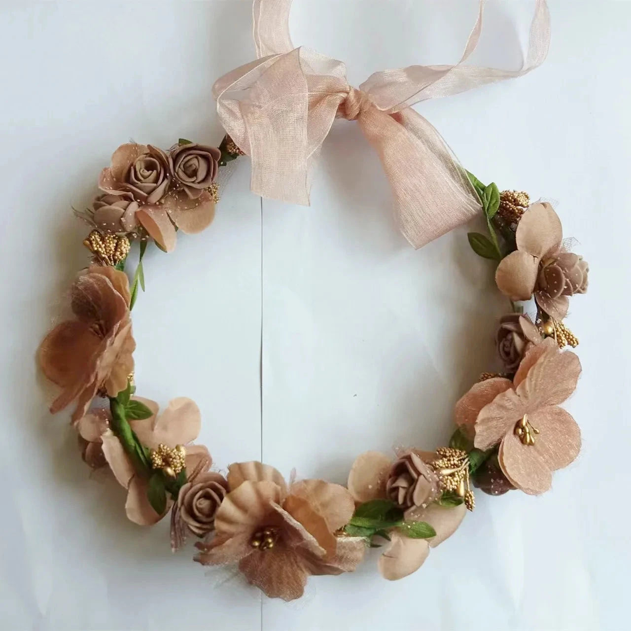 Bride bridesmaid Wreath Crown Festival Headband Good Vibrations