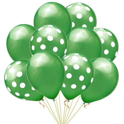 20pcs Polka Dot Balloons Globes 12Inch Pink Blue Latex Polka Dot Balloon Multicolor Wedding Birthday Party Festival Decoration Good Vibrations