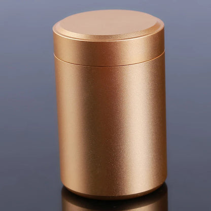 New Airtight Smell Proof Container Quality Stainless Steel Mini Tea Cans Herb Stash Jar Tea Coffee Storage Box Tea Caddies Box Good Vibrations Adult Super Store