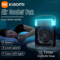 Xiaomi 3-in-1 Portable Fan Air Conditioners Fan With LED Night Light Household Small Air Cooler For Office Home Adjustable Fan Good Vibrations