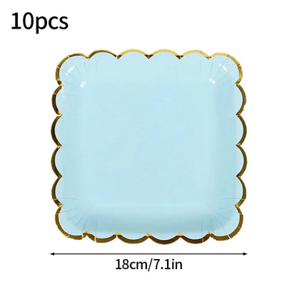 24pcs 7/9inch Pink Daisy Theme Disposable Tableware Flower Plate Napkin Straws Banner Birthday Party Baby Shower Wedding Decor Good Vibrations