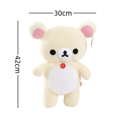 Anime Rilakkuma Cartoon Plush Doll Soft bear Toys Kawaii Room Decor Teddy Bear Plushies Cute Couple Bear Xmas Gifts For Girls Good Vibrations