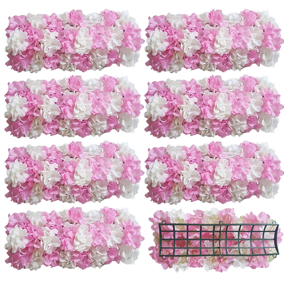 Wedding Flowes Artificial Flower Wall Panels White Flowers For Wedding Decoration Anniversary Decor Festive Party Supplies Good Vibrations