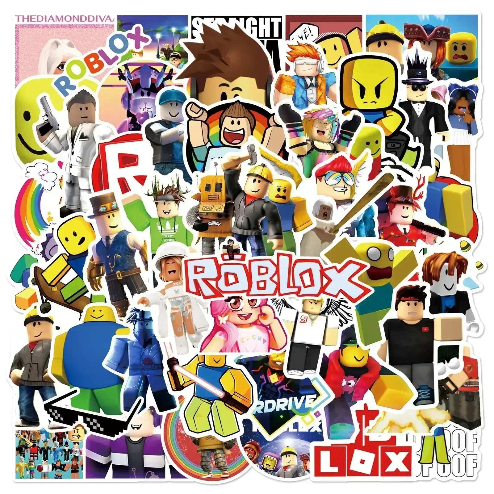 Game Roblox Cartoon Party Theme Birthday Supplies Balloon Banner Cake Topper Tableware Set Decorative Anime Peripheral Gifts Good Vibrations