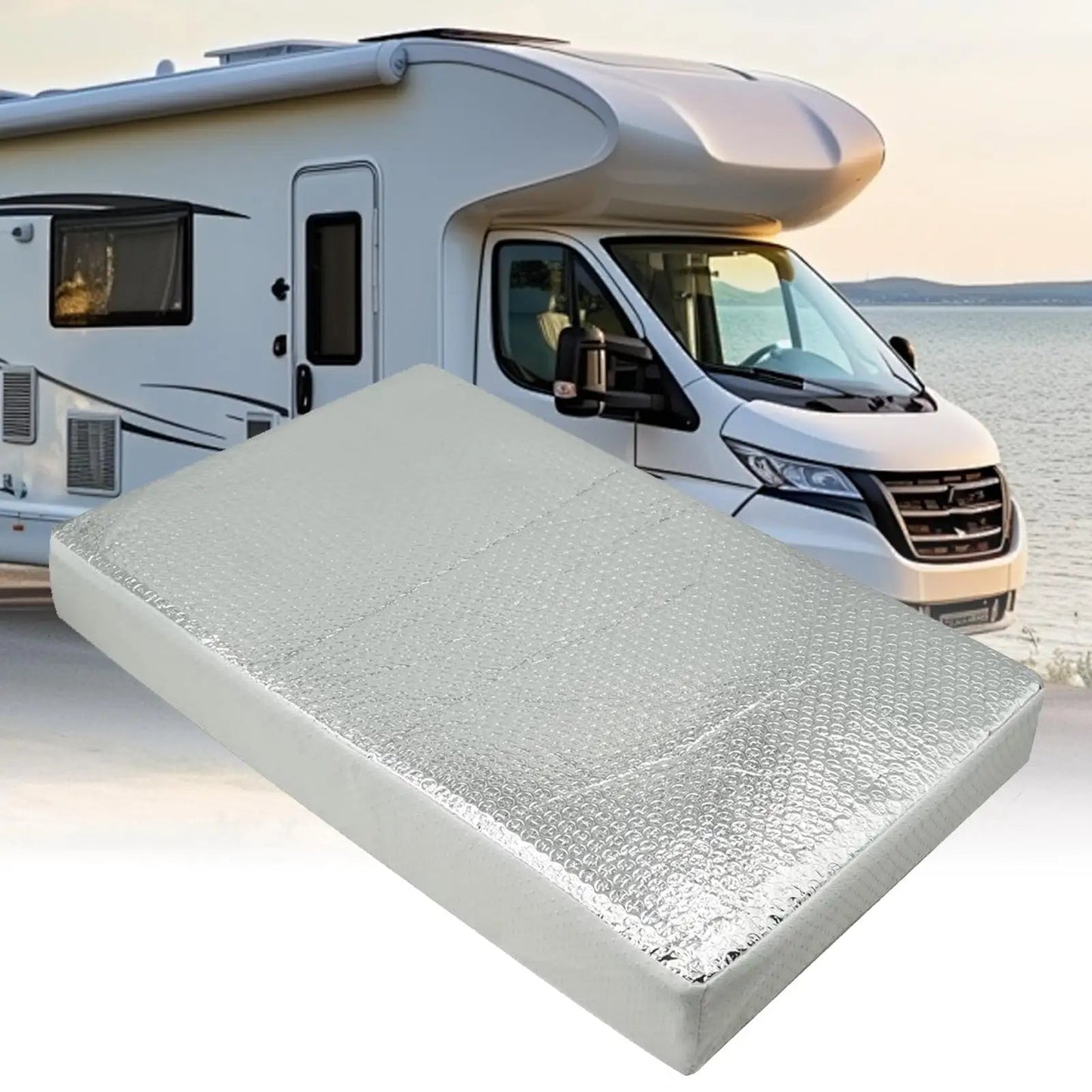 RV Vent Insulator Reflective Waterproof RV Roof Vent Cover Automotive Supplies for Hot Day Winter Camping Road Trip Good Vibrations