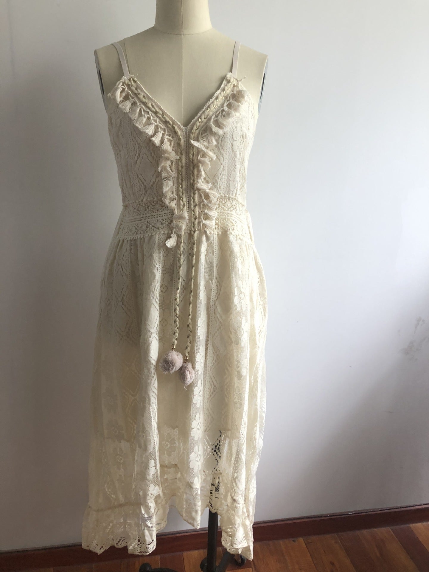 Trendy Casual Summer White Dress for Women Cover-ups Outfits New Boho Hippie Chic Long Maxi Dresses Elegant Party Beachwear Good Vibrations