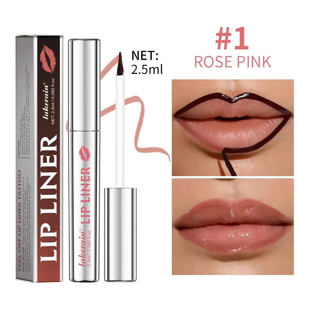 Lakerain Pointed Tear-off Lip Liner Outlines Exquisite Lip Makeup Long-lasting Peel-off Matte Easy-to-color Lip Liner Good Vibrations