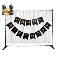 Adjustable Telescopic Backdrop Photography Background Stand Parties and Sessions Heavy Duty Stand Photoshoot Backdrop with Bag Good Vibrations