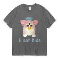 Furby T-Shirt Women 100% Cotton Plus Size Fashion O-Neck Casual Streetwear Harajuku Vintage Cool Oversized Unisex Tee Good Vibrations