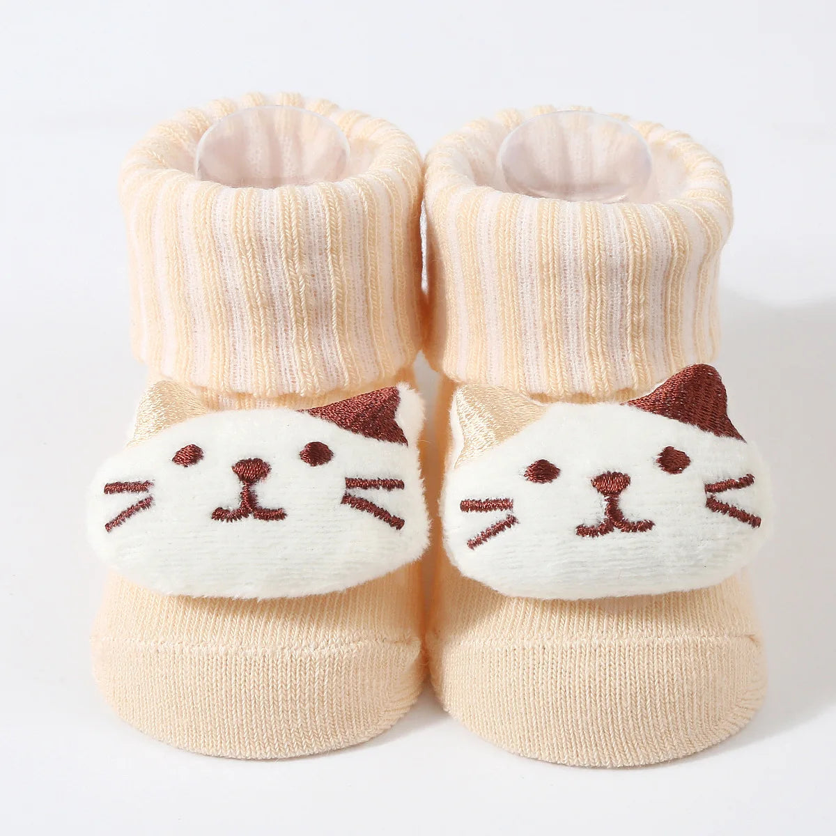0-6 Months Socks for Newborns Baby Girls Boys Soft Cotton Socks Spring Autumn Cute Cartoon Animal Doll Infant Floor Sock Good Vibrations