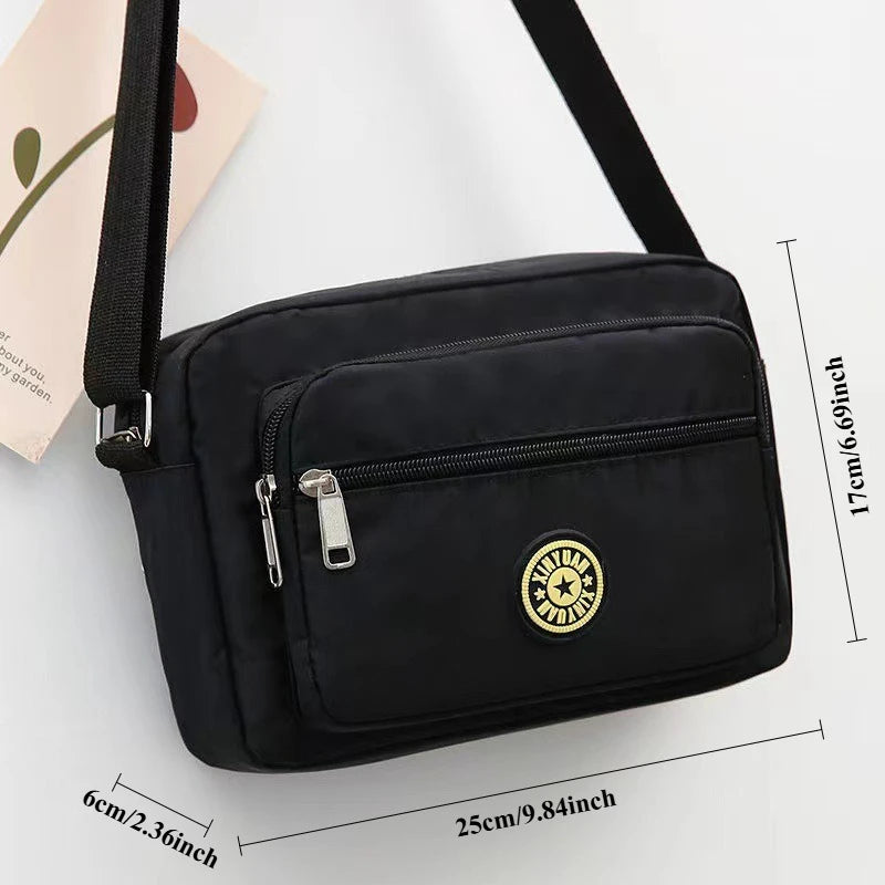 Crossbody Purse for Women, Durable Multi-Pocket Shoulder Bag with Adjustable Strap, Ideal for Shopping, Walking & Daily Errands Good Vibrations