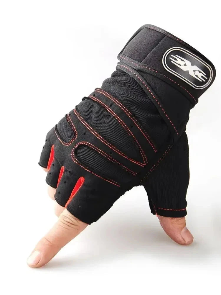 Men's Fitness Gloves Women's Fitness Weightlifting Wristband Gloves Fitness Training Sports Exercise Mountaineering Gloves Good Vibrations