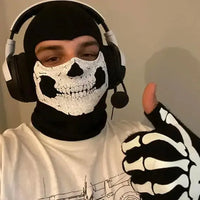 Skull Ghost Mask Men Scary Mask Skull Balaclava Ski Face Mask War Game Halloween Cosplay Party Costume Women Outdoor Headwear Good Vibrations