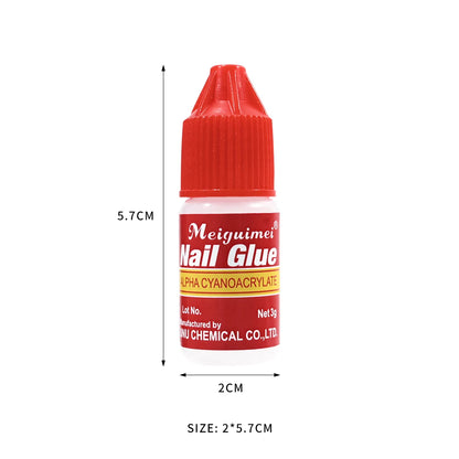10/5/1pcs Extra-Strong Nail Glue Quick Dry Nail Tips Adhesive Acrylic Nail Glue Professional DIY Rhinestone False Nail Glue Good Vibrations