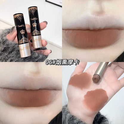 Gloss Velvet Matte Lip Stick 6-color Hidden Lip Lines Solid Lipstick Long-lasting Easy to Wear Makeup Lip Gloss Cosmetics Good Vibrations
