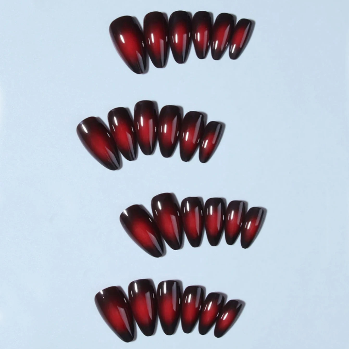 24PCS Halloween Fake Nails Black Water Droplet Shape With Pumpk in Acrylic Nails Press on Nails Gifts For Women And Girls Good Vibrations