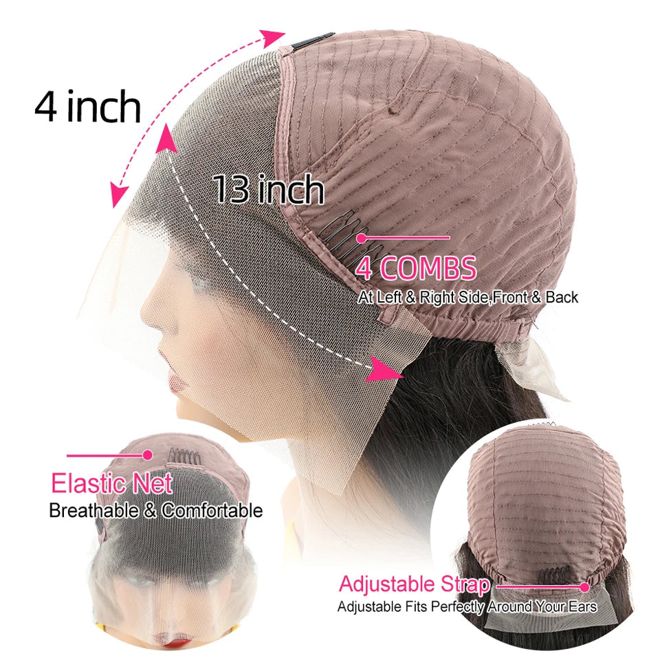 YAWAWE Glueless Wig Human Hair Ready To Wear Water Wave Pre-plucked 13x6 Lace Frontal Wigs For Women HD Lace Wigs Clearance Sale Good Vibrations