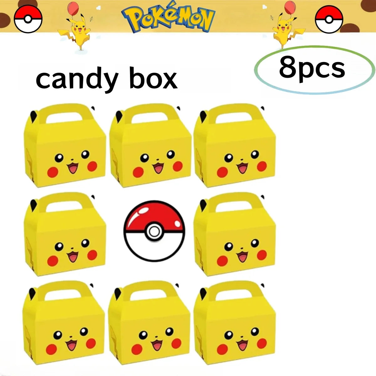 Pokemon Birthday Party Decorations Pikachu DIY Sticker Tableware Plate Tablecloth Baby Shower Kids Favors Gifts Party Supplies Good Vibrations