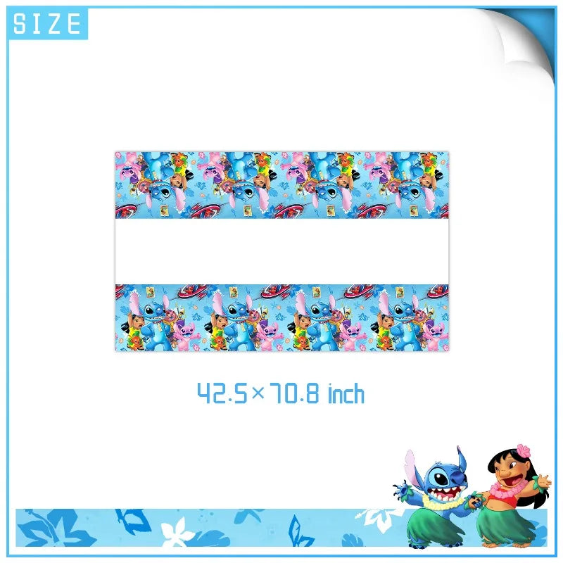 Disney Lilo Stitch Theme Birthday Party Supplies Tableware Set Children Birthday Party Cutlery Decoration Napkin Paper Cup Good Vibrations