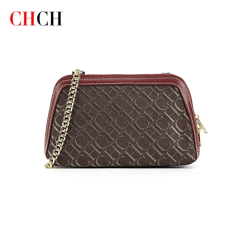 CHCH Shoulder Bag Fashion Retro Messenger Bag Designer Light Luxury Crossbody Bag Chain Suede Leather Bag Chain Shoulder Bag Good Vibrations