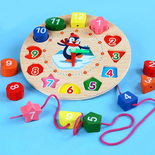 Montessori Wooden Toys for Babies 1 2 3 Years Boy Girl Gift Baby Development Games Wood Puzzle for Kids Educational Learning Toy Good Vibrations