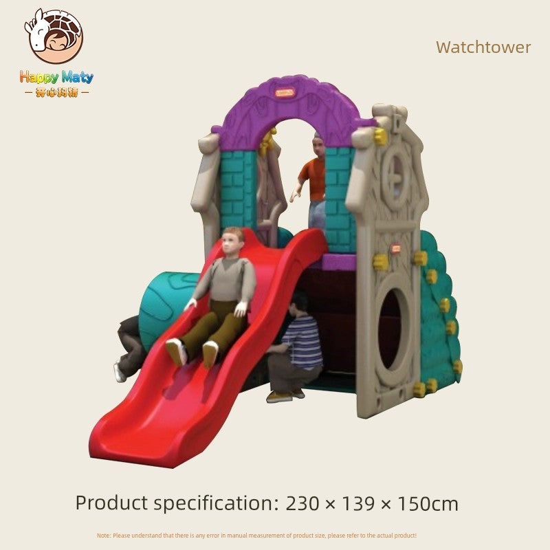 Kindergarten Outdoor Multi-Functional Game House Small House Children Play House Slide Combination Mushroom House Amusement Park Good Vibrations