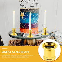 20 PCS Electronic Base Plastic Candlestick Holders Gold Decor Fashion Candleholder Wedding Centerpieces Good Vibrations
