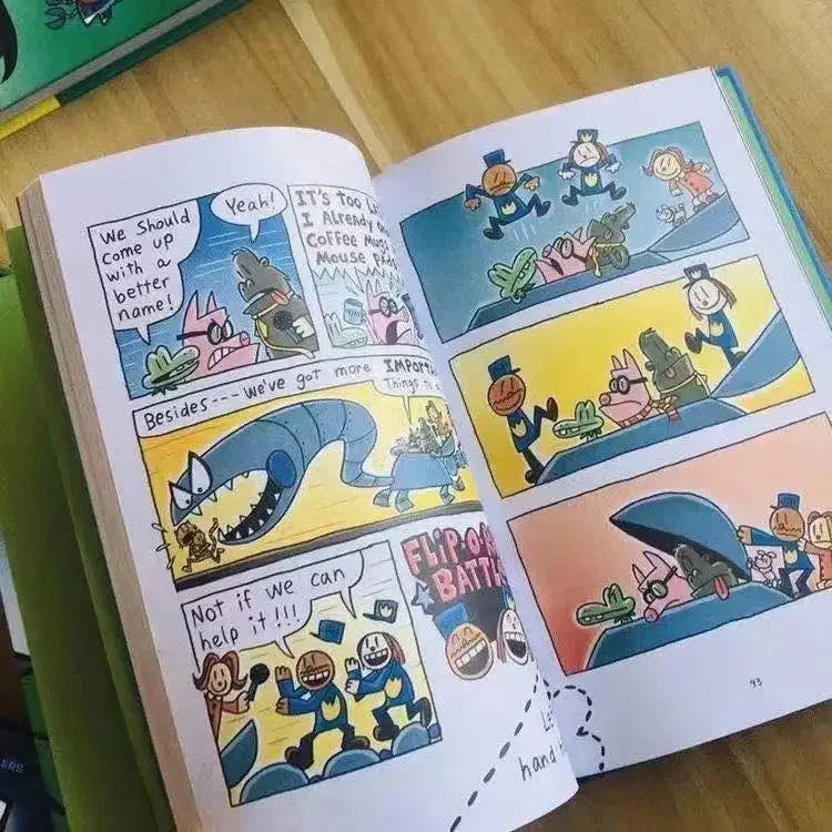 15Books Dog Man Detective Dog's Adventures Volumes 1-15 Hardcover New Edition Set Picture Book Comic Click-to-Read Version Good Vibrations