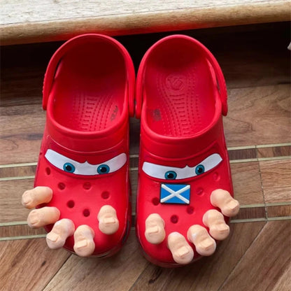 Funny Big Toes Charms spoof popular set of 5 for Crocs Comedy Accessories Release Your Toes Friends Gifts Good Vibrations