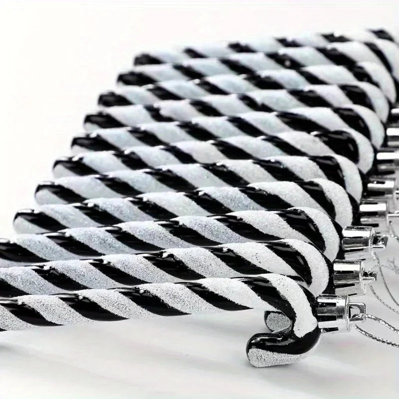 Christmas Acrylic Candy Canes Twisted Crutch Christmas Tree Hanging Ornaments New Year Party Home Decorations Kids Gift Navidad Good Vibrations