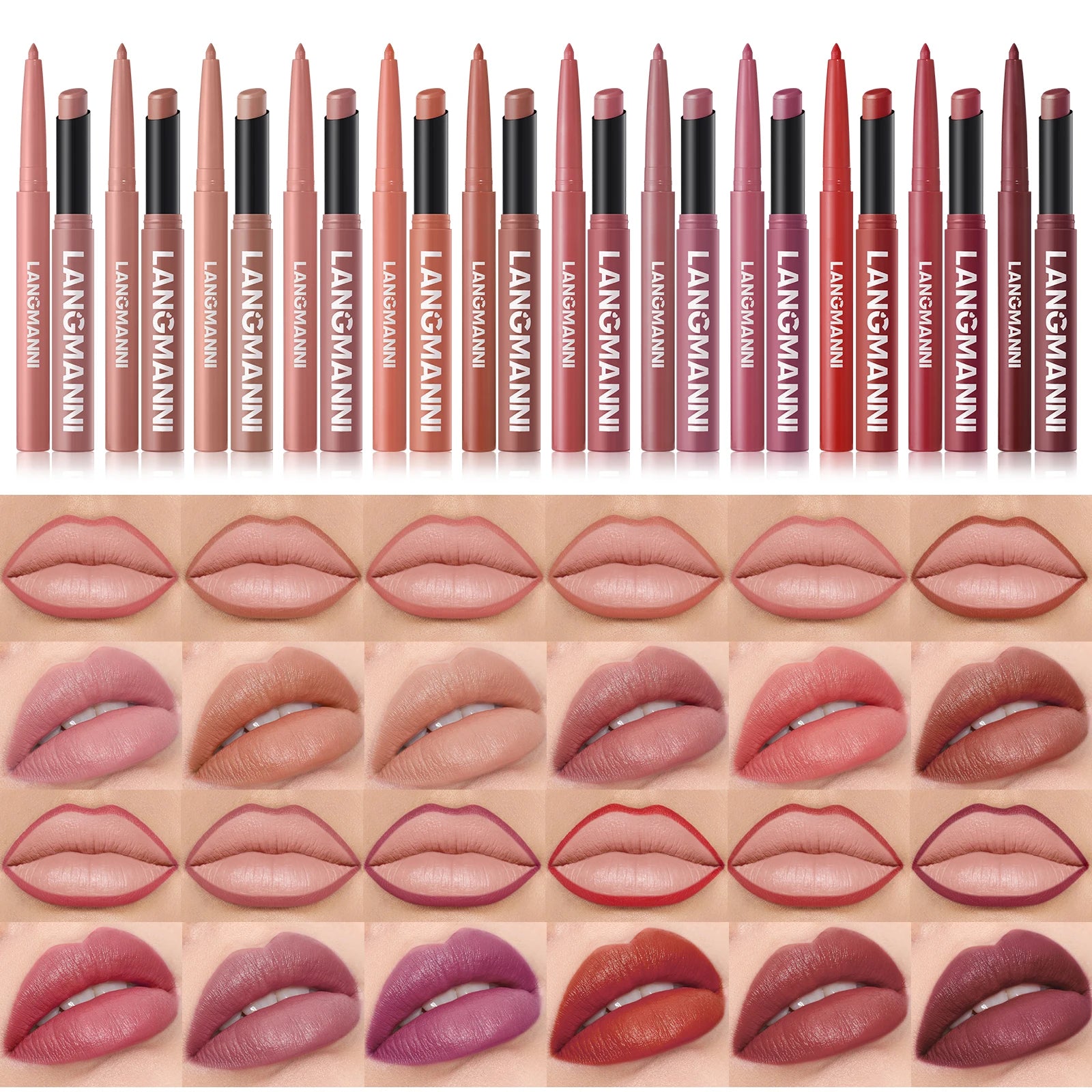 Integrated waterproof lipliner+lipstick lipstick lipstick set,no smudge,no fade,no cup,durable,easy to create a perfect makeup! Good Vibrations