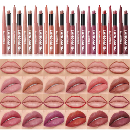 Integrated waterproof lipliner+lipstick lipstick lipstick set,no smudge,no fade,no cup,durable,easy to create a perfect makeup! Good Vibrations