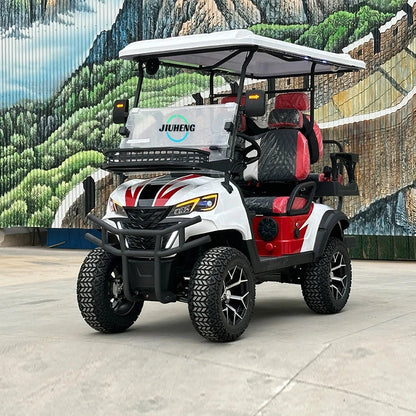 2025 New 48V/72V EEC/DOT Certified Electric Sightseeing Car Hot Selling 6 Seat Amusement Park Golf Carts with 2 & 4 Seats Good Vibrations