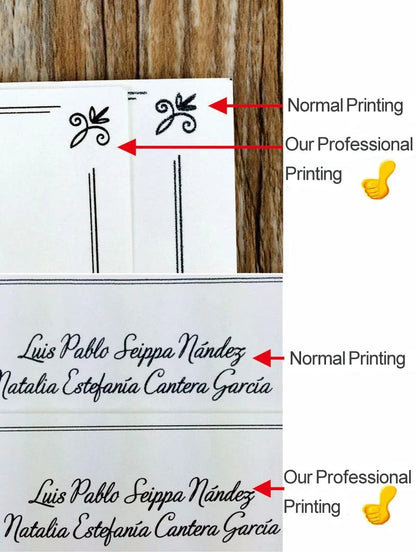 25 Pieces 250gsm Strong Pink Pearly Paper Wedding Invitations Personalized Print Bride Groom Engagement Invite Card IC155 Good Vibrations
