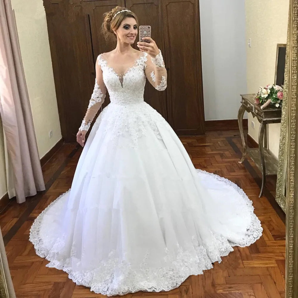 Vestido De Noiva Renda Wedding Dress 2022 Robe Mariage Sexy Bohemian Long Sleeve Wedding Dresses Bride Dress Casamento Good Vibrations