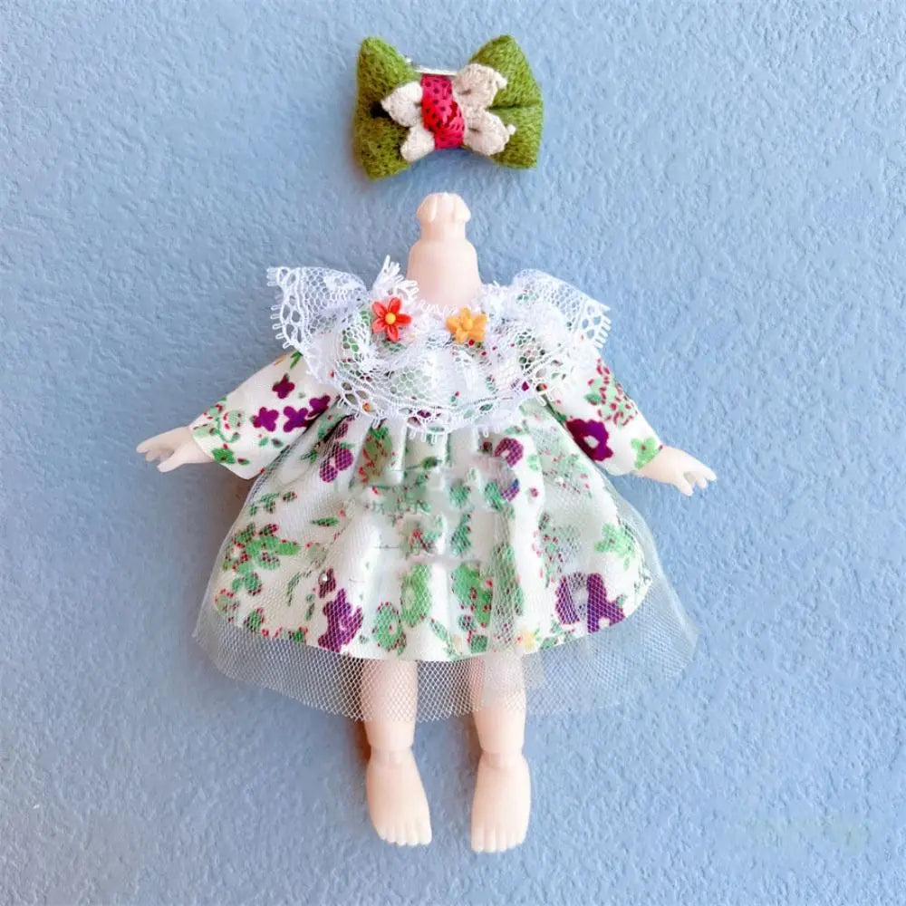 10 Styles Doll Clothes Dresses with Cartoon Hat Cute Fashion Skirts Plush Animals Mini Animal Doll Outfit Good Vibrations