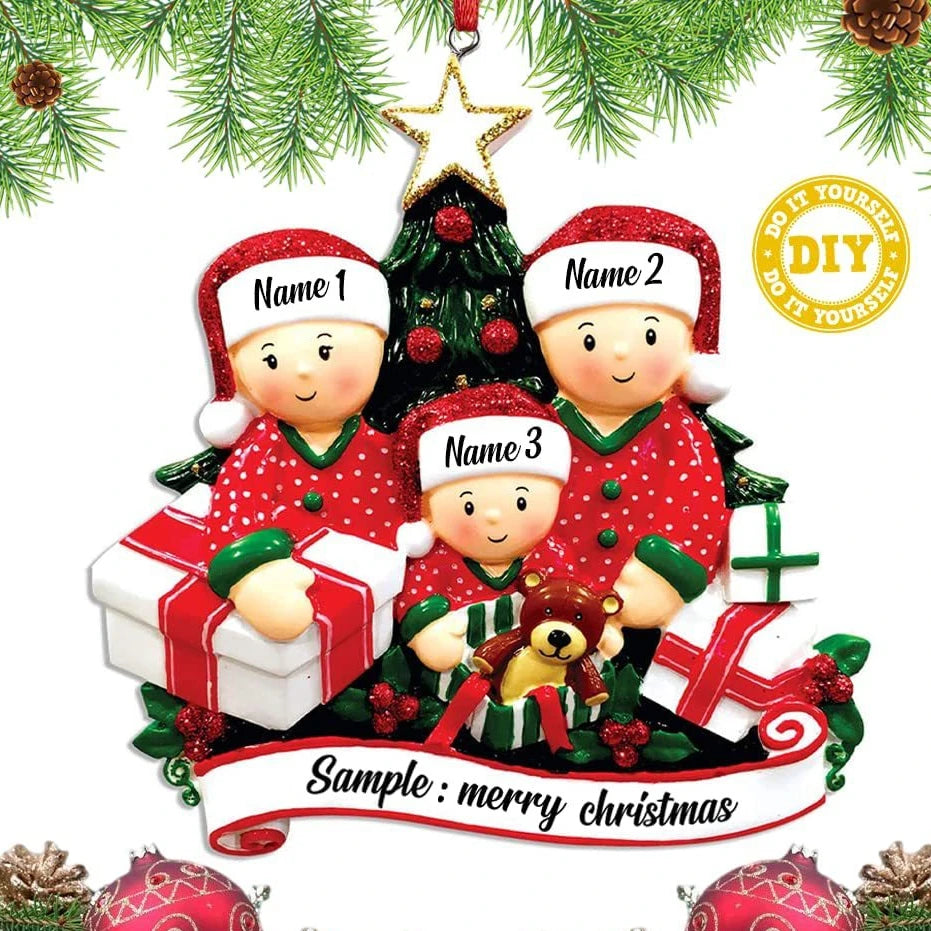 Christmas Tree Hanging 2023 Navidad DIY Personalised Home Christmas Decorations Gifts New Year 2024 Home Decoration Good Vibrations