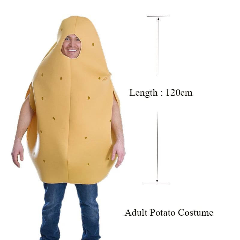 Unisex Women Men Hot Dog Baguette Chili Cupcake Tuna Croissant Potato Pizza Donut Fancy Dress Up Adult Couple Halloween Costume Good Vibrations