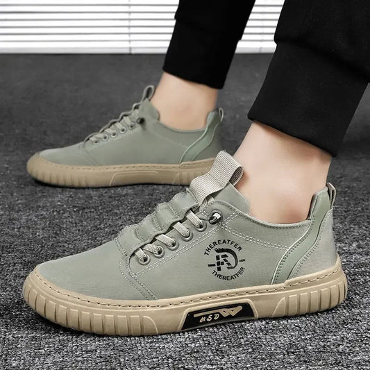 2025 Fashion Driving Walking Tennis Shoes for Male Men Casual Shoes Breathable Black Sneakers Skate Flats Comfortable Casual Good Vibrations