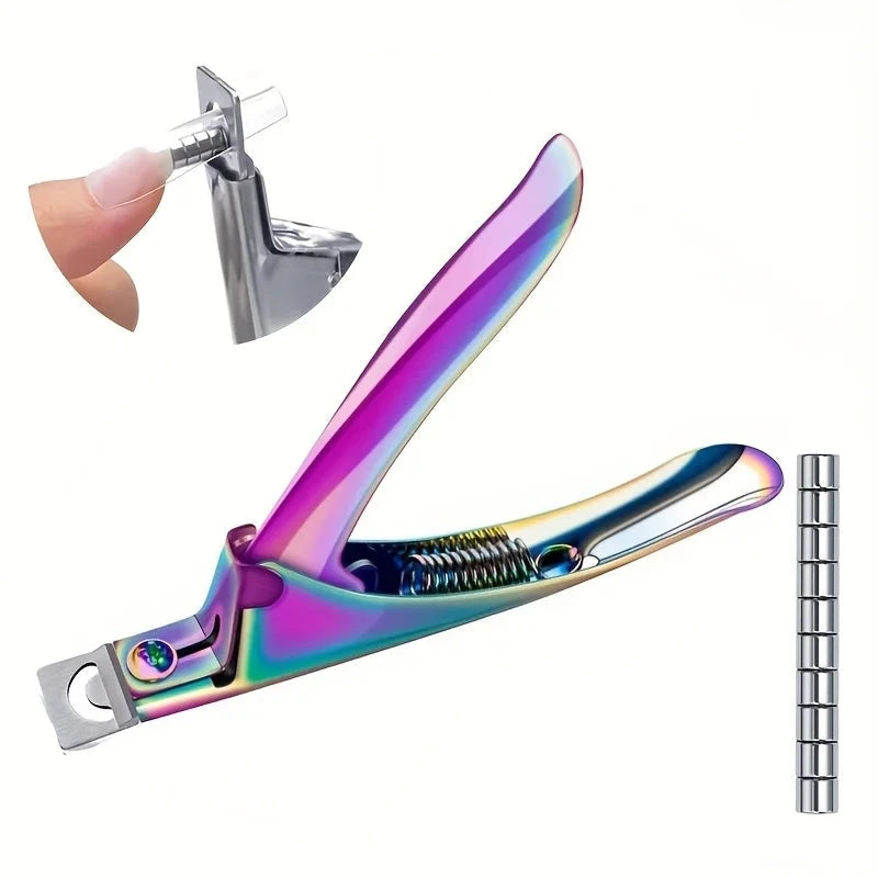 Acrylic Nail Clippers with 15Pcs Magnets Nail Clippers Cutters for Long Acrylic Gel Nails Tips Adjustable Stainless Good Vibrations