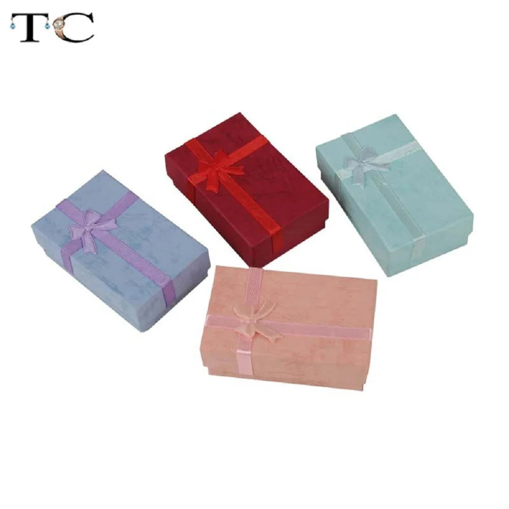 Jewelry Organizer Storage Gift Box Necklace Earrings Ring Box Paper Jewellry Packaging Container Good Vibrations