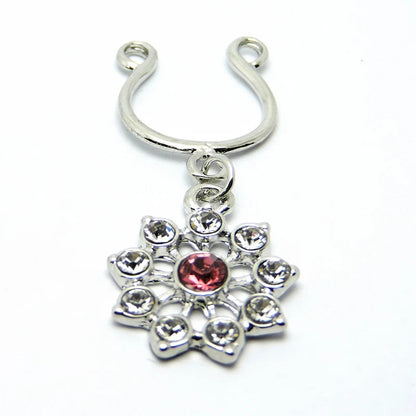 2Pcs High Quality Crystal Adjustable Size y Non Pierced Clip On Nipple Ring Body Jewelrys Nipple Adult Toy Piercing Good Vibrations
