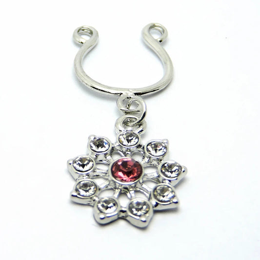 2Pcs High Quality Crystal Adjustable Size y Non Pierced Clip On Nipple Ring Body Jewelrys Nipple Adult Toy Piercing Good Vibrations