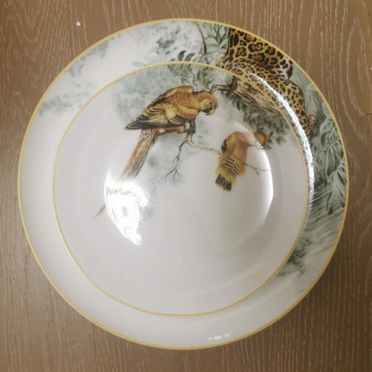 European ceramic western dinner plate, jungle set, steak plate, Coffee cup, afternoon , personalized gift set Good Vibrations
