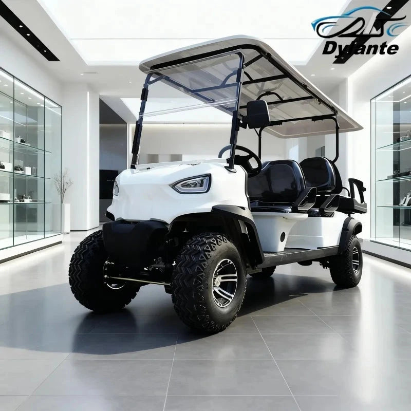 New Customized Club Car Electric Golf Cart With Foldable Rear Seat Adult Ranch Electric Four-Wheeler Electric Car For Adults Good Vibrations