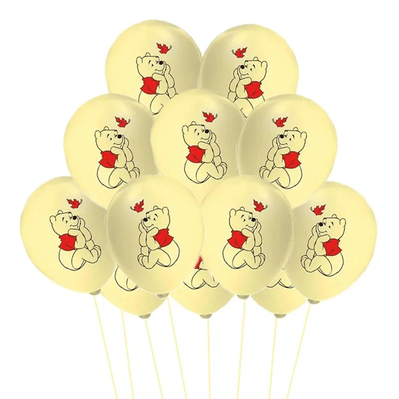 30/20/10pcs Winnie Pooh Theme Birthday Party Latex Balloons Set Blue Yellow Latex Balloon Baby Shower Decoration Supplies Good Vibrations