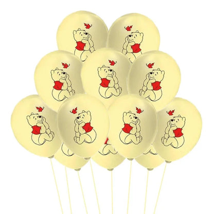 30/20/10pcs Winnie Pooh Theme Birthday Party Latex Balloons Set Blue Yellow Latex Balloon Baby Shower Decoration Supplies Good Vibrations