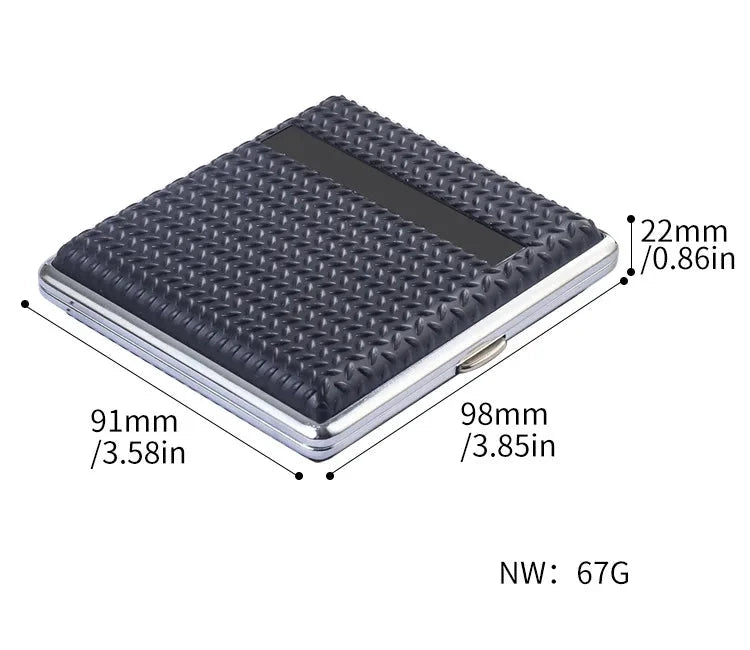 Fashion Cigarette Case 20pcs Metal Cigarette Holder Coarse Pack Anti-pressure Moisture-proof Portable Cigarette Case Good Vibrations Adult Super Store