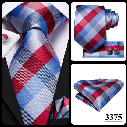 Hi-Tie Champagne Gold Striped Paisley Solid Men Silk Wedding Tie Fashion Design Necktie For Men Hanky Cufflink Business Party Good Vibrations